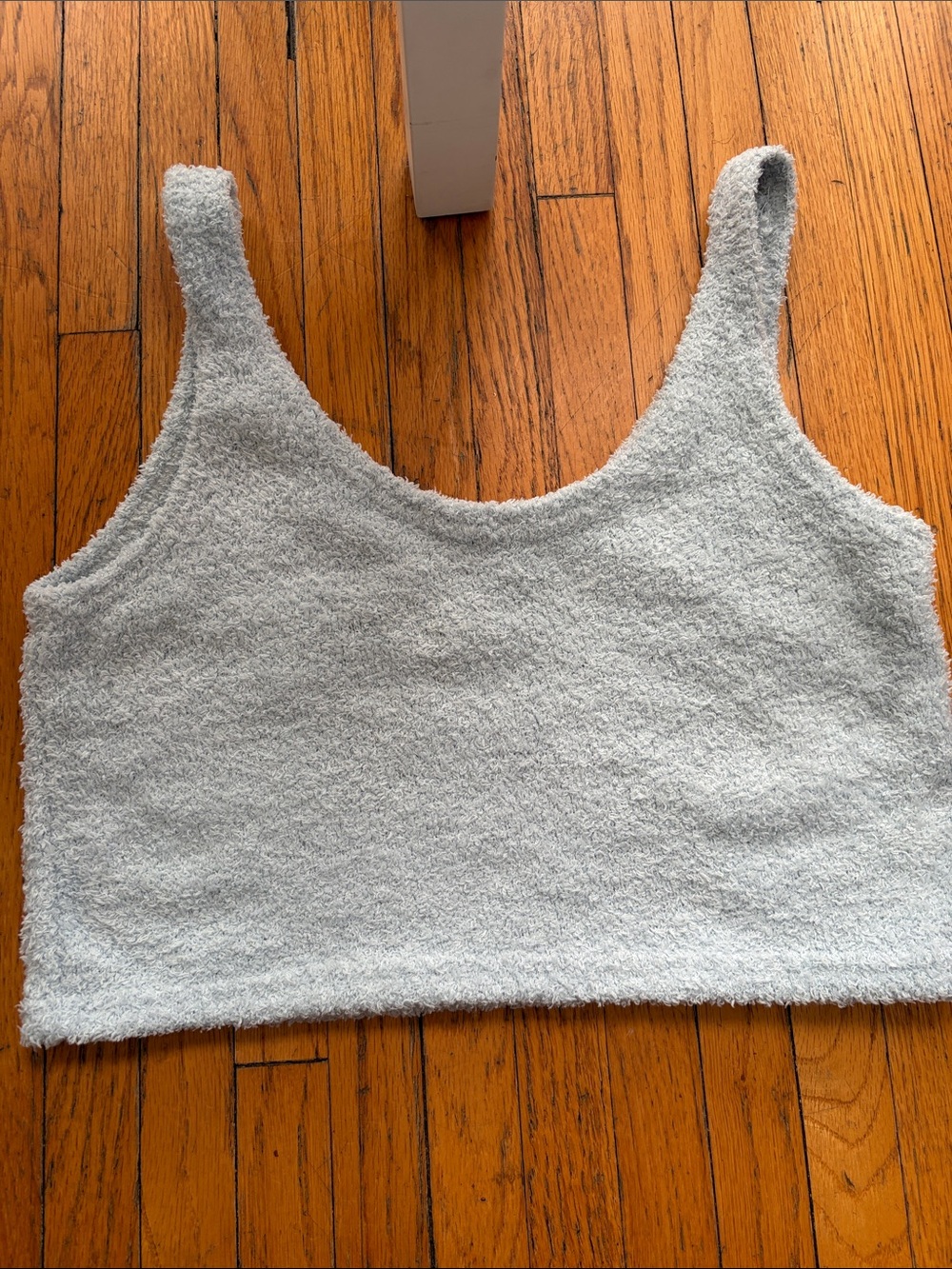 Cozy Light blue Tank Crop Top